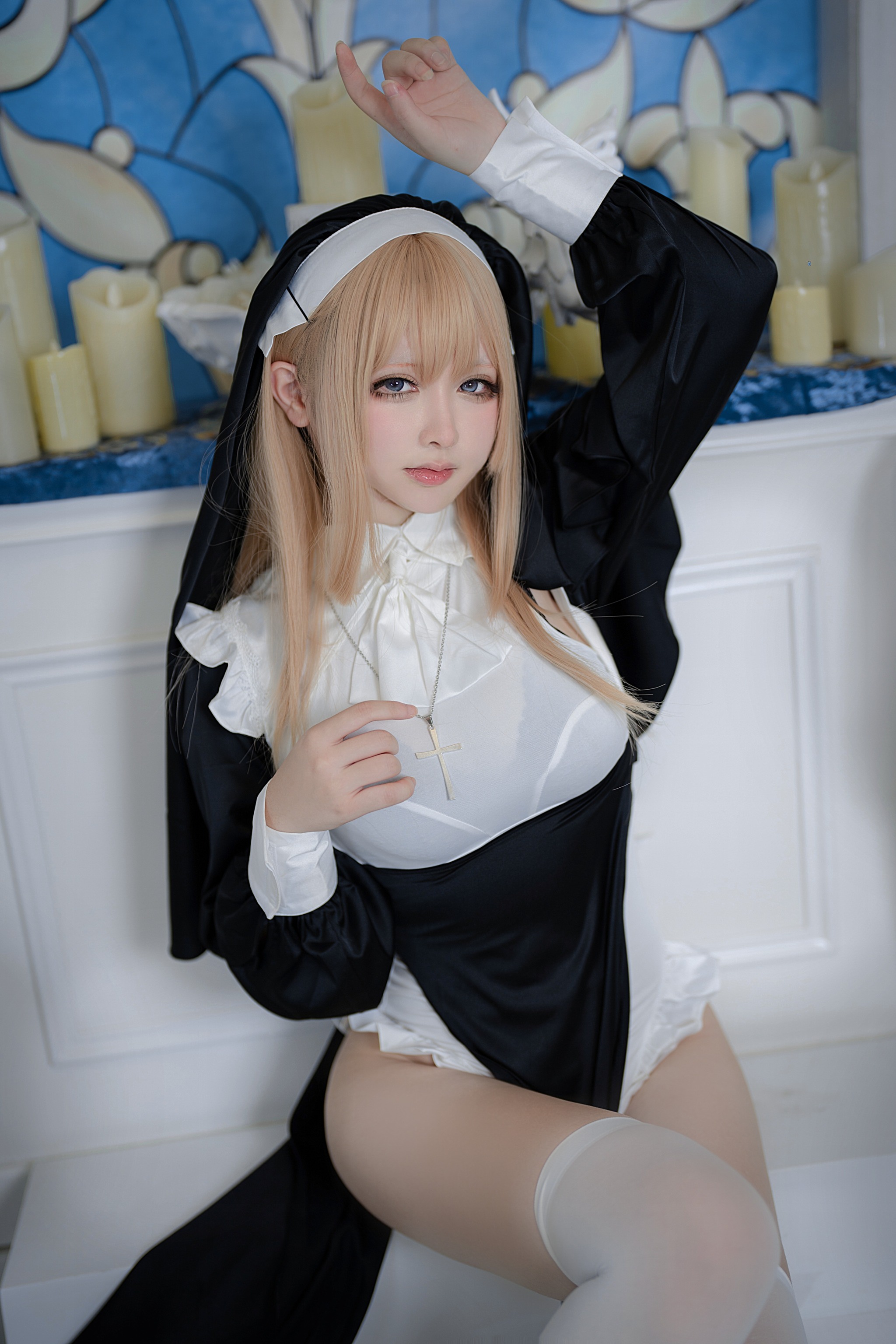 樱梨梨 - NO.009 修女 [35P]-XikXak